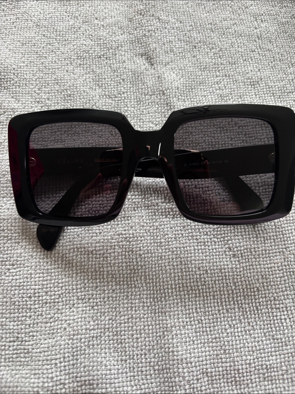 Celine Oversized Black Square Sunglasses